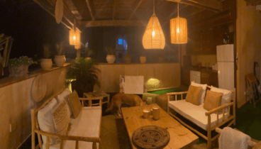 Zona chill out con vistas al mar