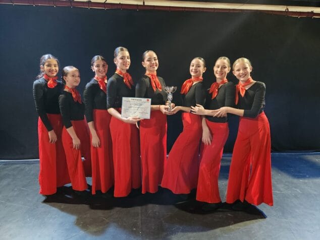 Imagen: Bailarinas de Endanza que concursaron en el CND España 2025