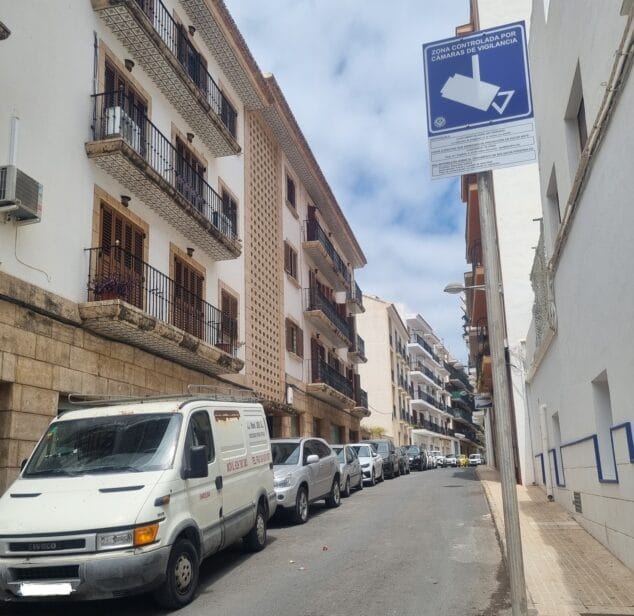 Imagen: Cámaras calle Calvari de Xàbia