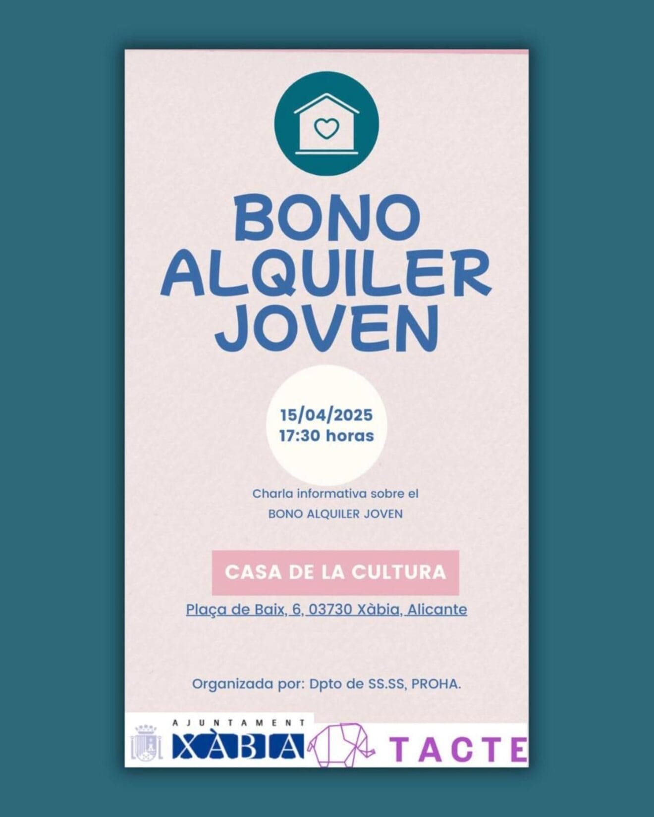Charla informativa sobre el Bono Alquiler Joven 2025