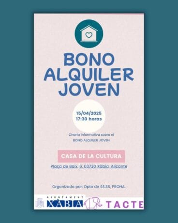 Charla informativa sobre el Bono Alquiler Joven 2025