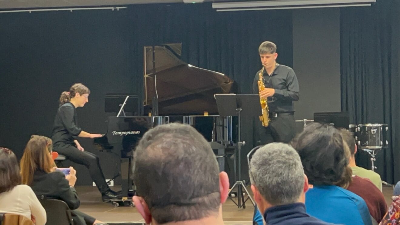 Un alumno en el concierto final del curso de perfeccionamiento