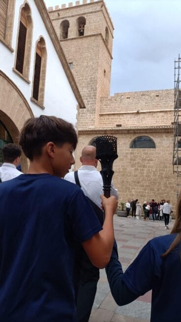 La antorcha de los Minijocs Marina Alta 2025 llega a Xàbia (1)