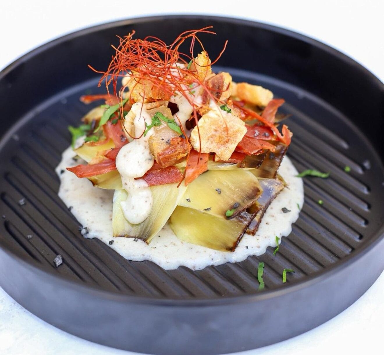 Tapa ganadora 'Tasta Xàbia' de 2024, 'Delicia de alcachofa' del Bar El Convent