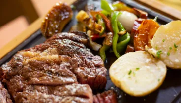 Carnes a la brasa en Restaurante Mezquida