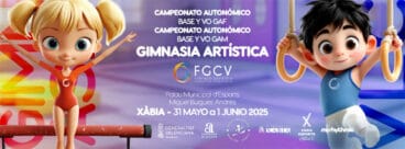 Cartel Campeonato Autonómico Gimnasia Artística en Xàbia