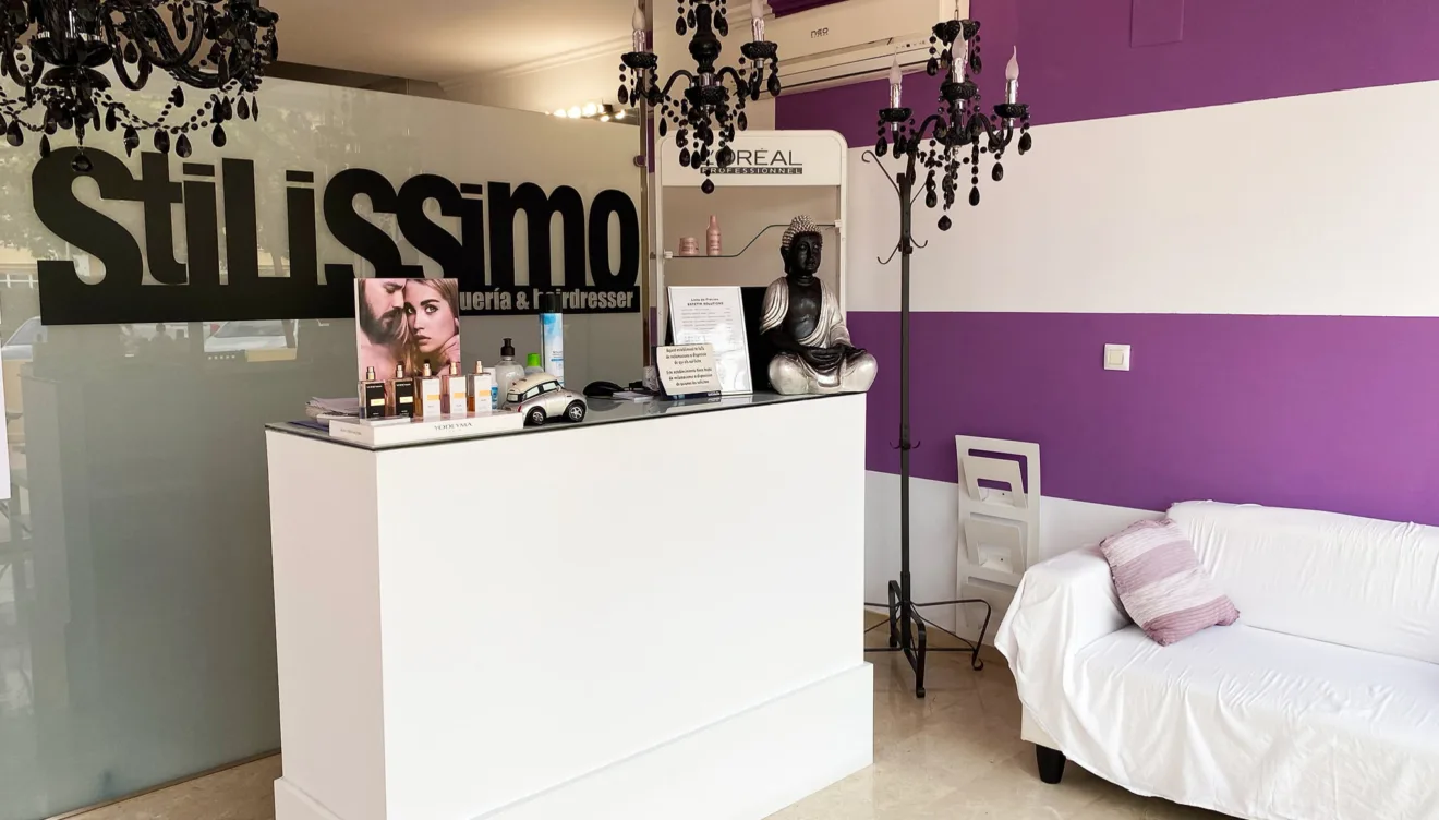 Interior de la peluquería