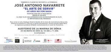 Masterclass a cargo de José Antonio Navarrete, director de sala y head sommelier del restaurante Quique Dacosta