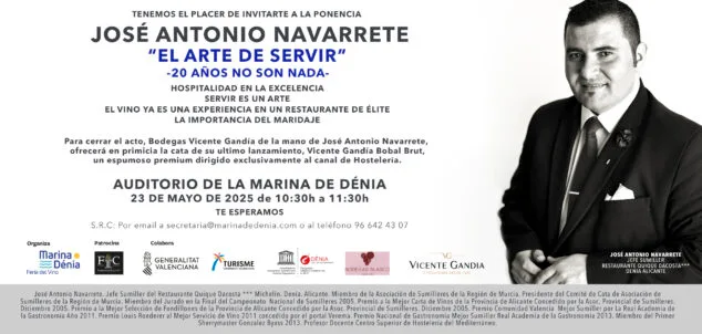 Imagen: Masterclass a cargo de José Antonio Navarrete, director de sala y head sommelier del restaurante Quique Dacosta