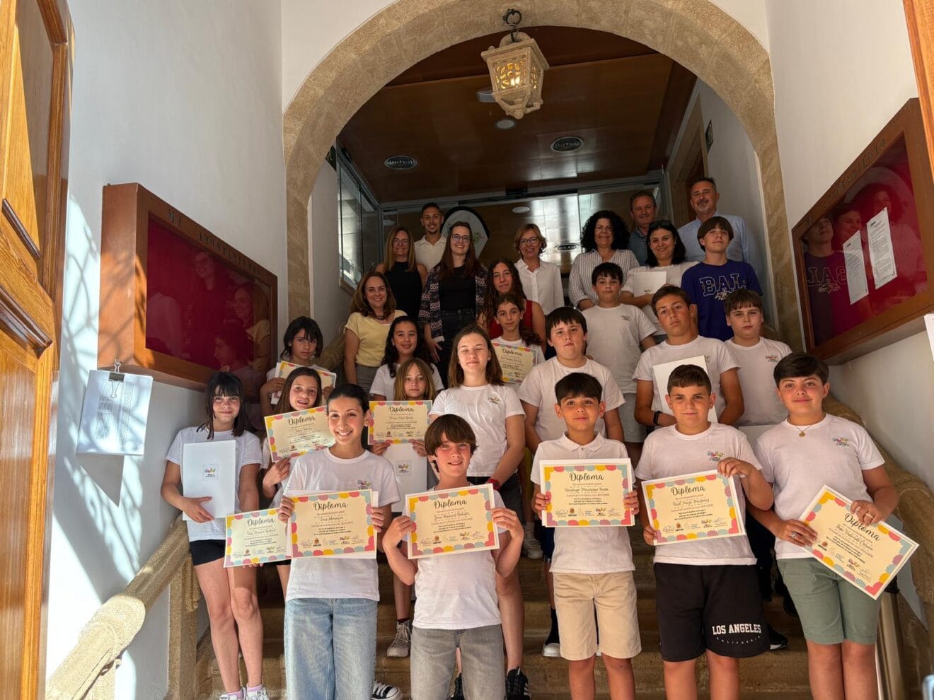 Consellers infantiles con las autoridades