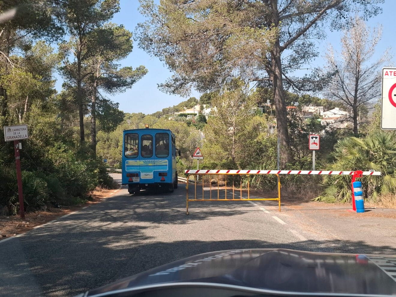 Accesos a la cala Granadella de Xàbia