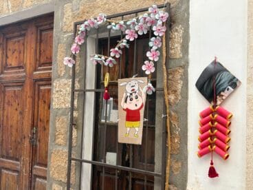 Calle Sant Pere Martir donde también robaron elementos de decoración