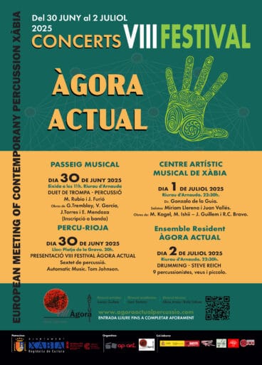 Cartel Àgora Actual Xàbia 2025