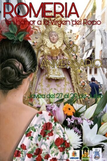 Cartel de las fiestas del Rocío en Xàbia 2025