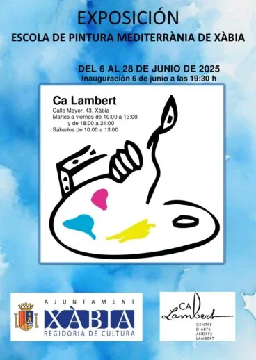 Cartel exposición Escola de Pintura Xàbia