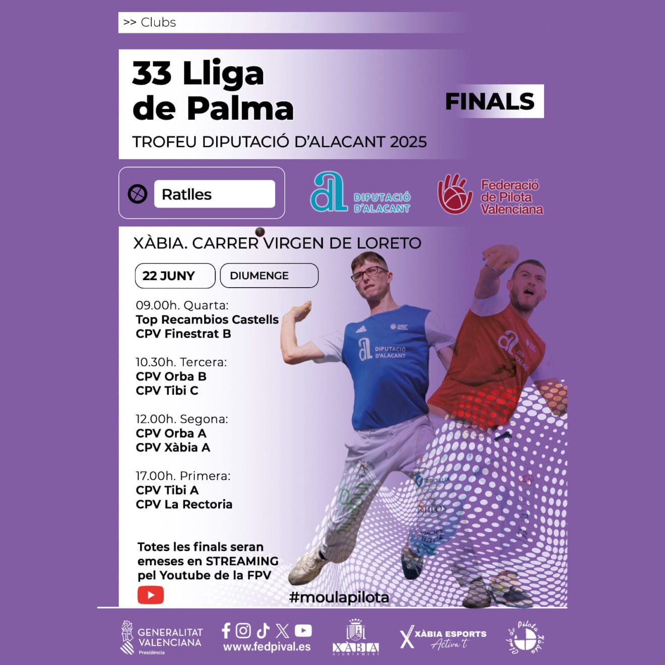 Cartel final de Palma a Xàbia