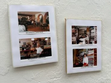 Parte de la exposición de la  Penya l’Escaldà Xàbia. Comercios antiguos, comercios perdidos