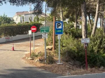 Nueva señalización de acceso a la Cala de la Granadella de Xàbia