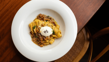 Pasta elaborada en el restaurante Da Giulia