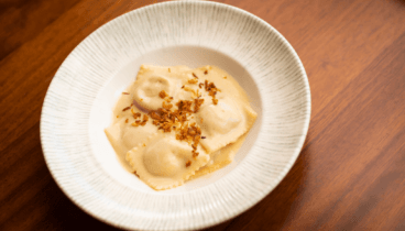 Plato de raviolis