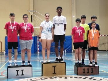 Podio Campeonato Bádminton