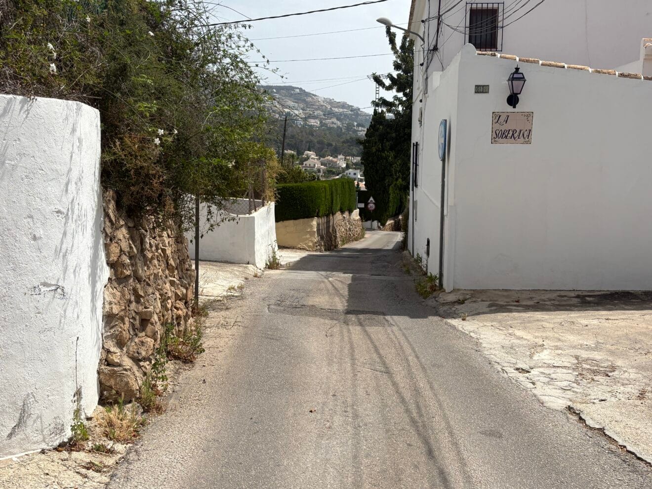 Uno de los tramos más amplios del Camí Soberana de Xàbia