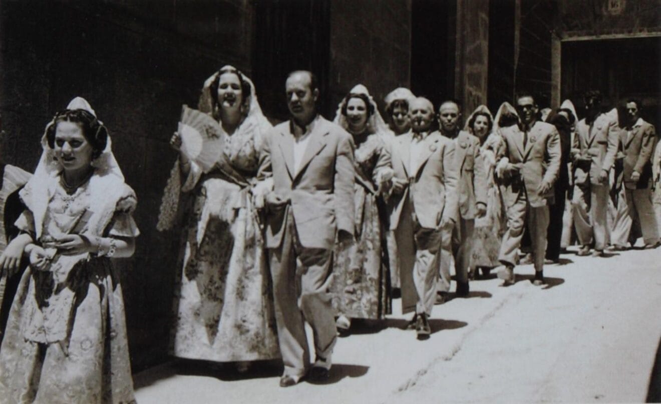 Pasacalle Fogueres Xàbia 1951 | Foto Arxiu Municipal Xàbia