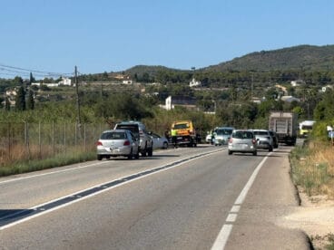 Accidente en la carretera de Gata-Xàbia
