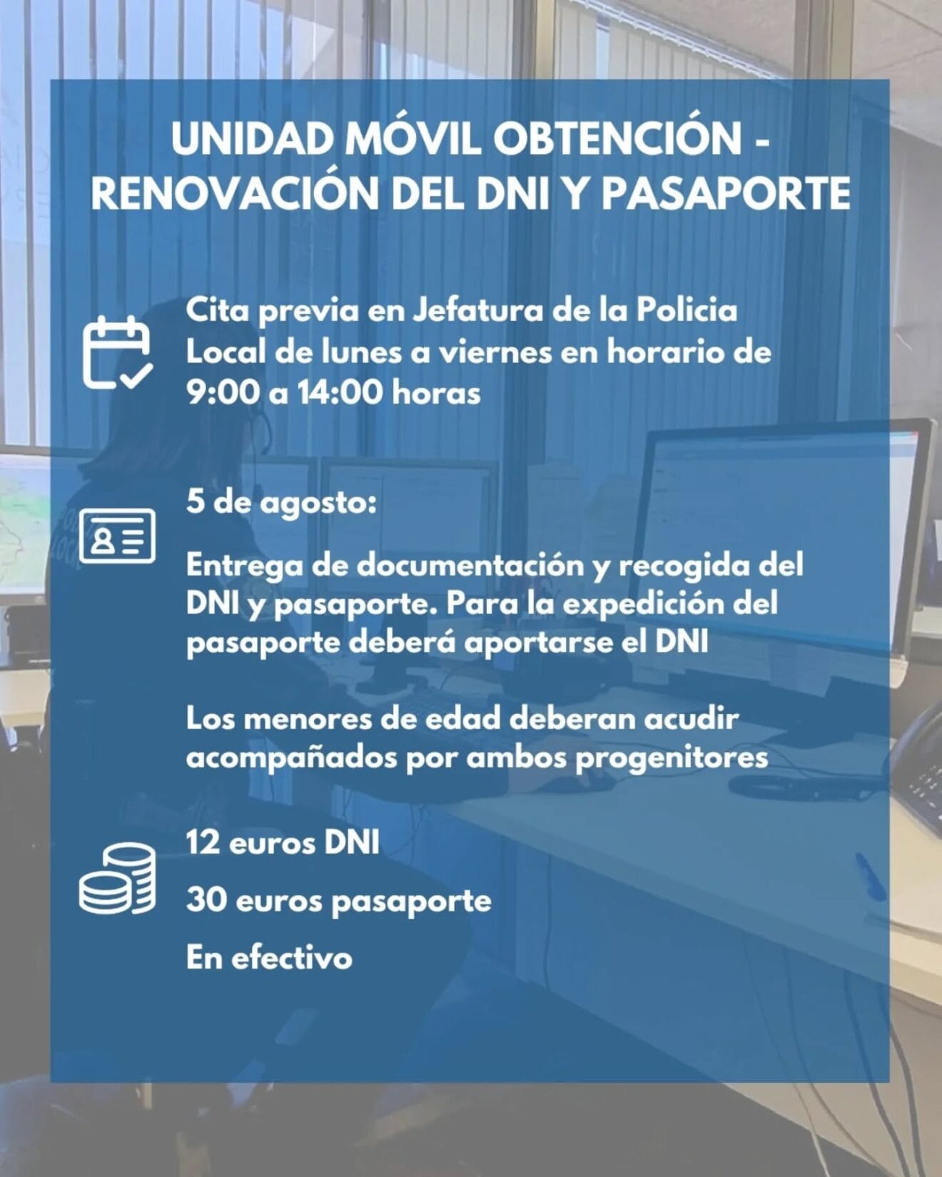 Cita de Dni y pasaporte en Xàbia
