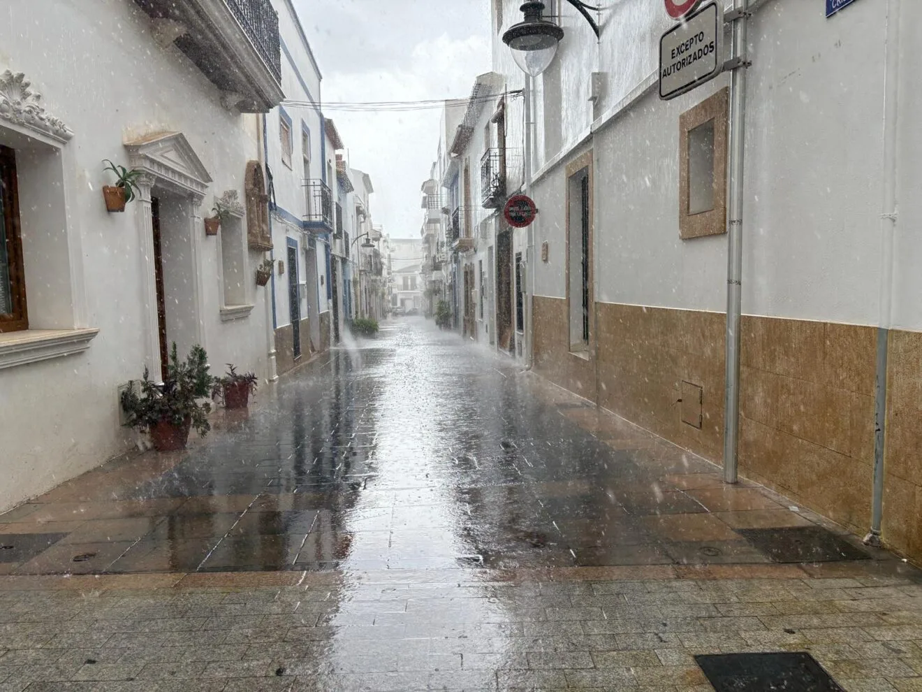 Xàbia registra más de 100 litros de lluvia en 24 horas