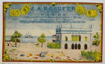 El comercio de la pasa en Xàbia. Cromo de la pasa