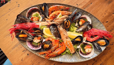 Marisco fresco en restaurante mediterráneo en Jávea