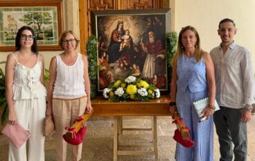 Autoridades municipales en las fiestas de la Plana-