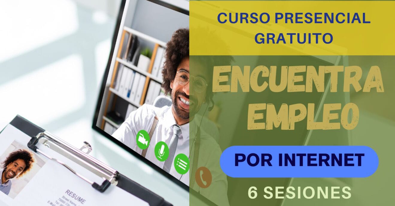 Cartel del curso 'Encuentra Empleo' de Xàbia-