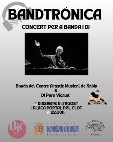Cartel del nuevo concierto de la banda de música de Xàbia