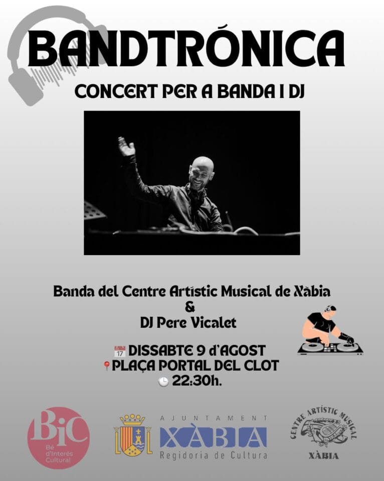 Cartel del nuevo concierto de la banda de música de Xàbia