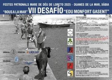 Cartel sesiones taurinas de las fiestas de Loreto Xàbia