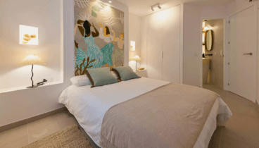 Dormitorio sencillo y acogedor