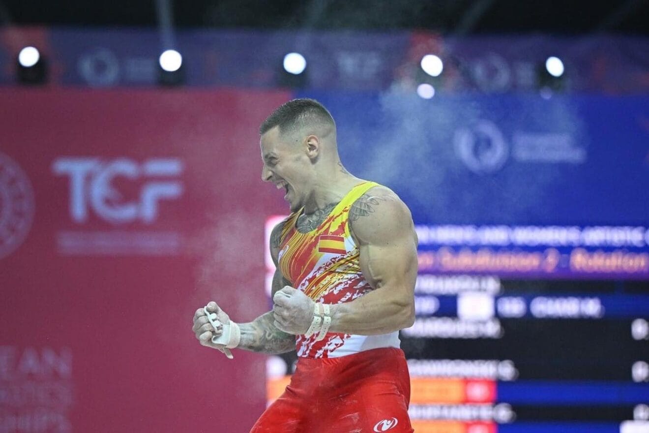 El gimnasta Néstor Abad