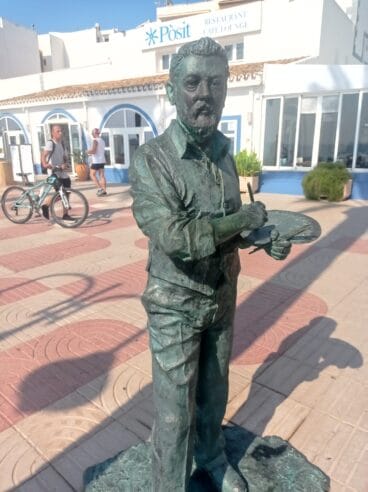 La escultura de Joaquín Sorolla sin las pintadas