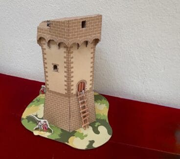 Maqueta recortable de la torre o castillo de Sant Jordi de Xàbia