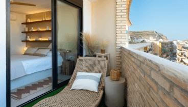 Terraza privada en dormitorio