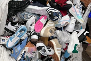 Zapatillas deportivas falsificadas requisadas por la Policía