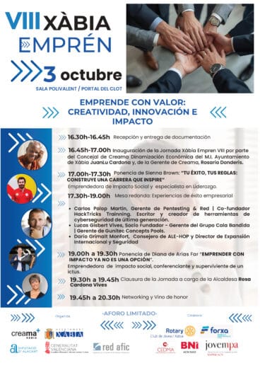 Cartel de Xàbia Emprén 2025