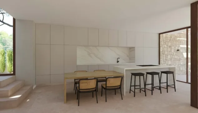 Imagen: Casa luminosa con cocina abierta suelo radiante y acabados de calidad