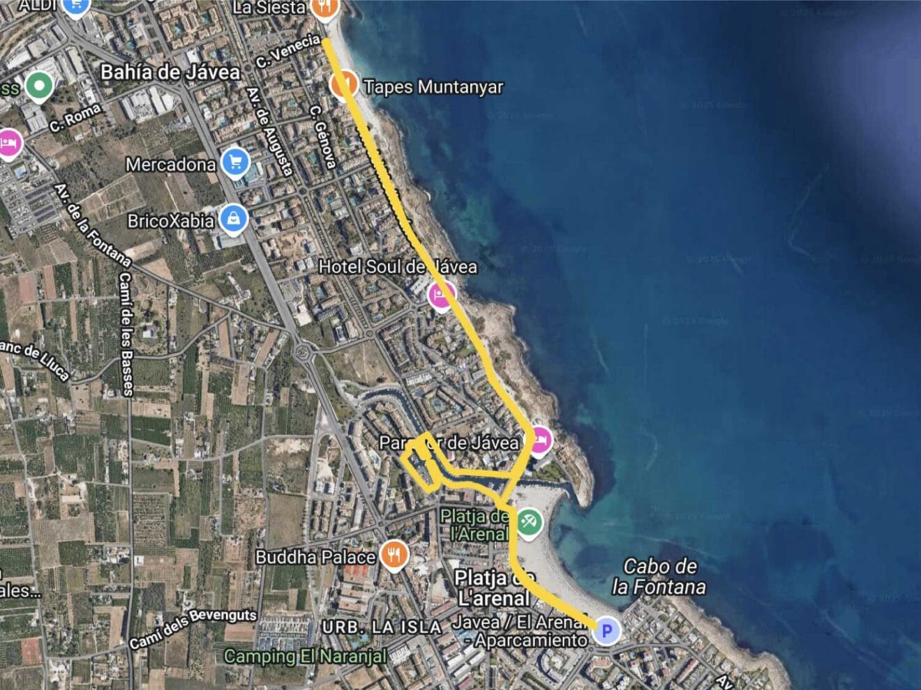 Circuito de la carrera a pie