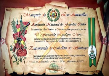 Encomienda al Oficial Fernando Escolano de Xàbia