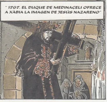 La imagen de Jesús Nazareno aparece en este coleccionable
