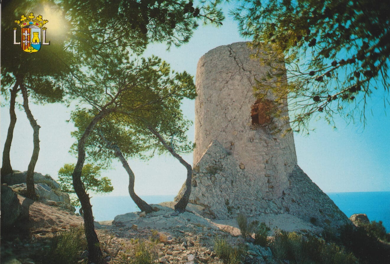 Postal de Xàbia con la Torre de Ambolo | Foto AMX