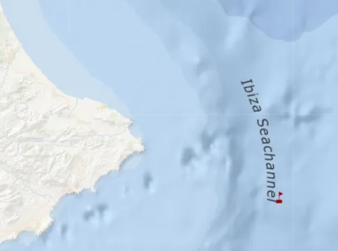 Imagen: Ubicación de la patera avistada